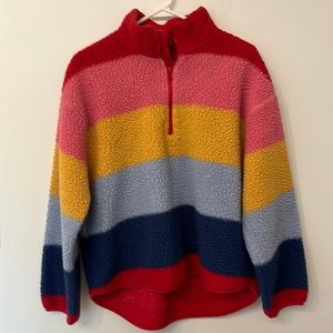 Colorblock fleece 1/4 zip
